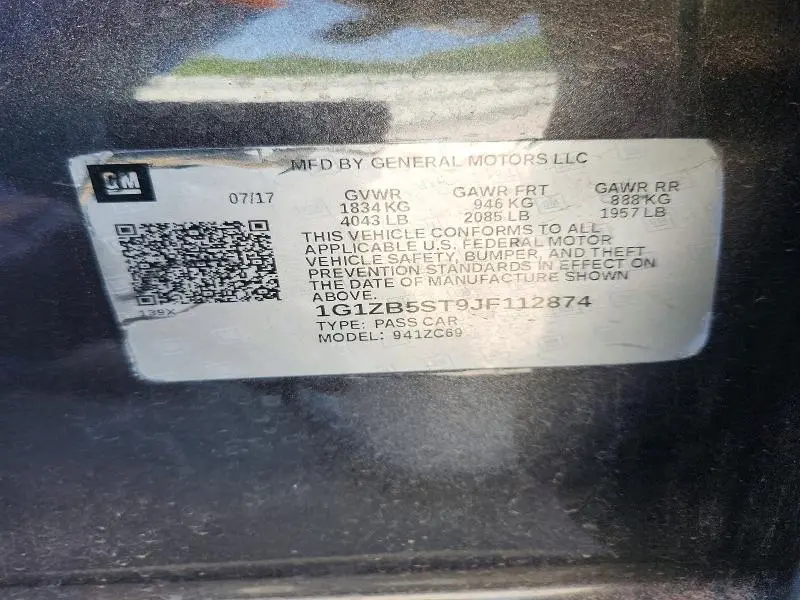 2018 CHEVROLET MALIBU LS  