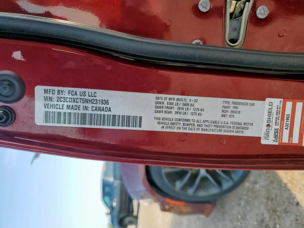 2022 DODGE CHARGER R/T  