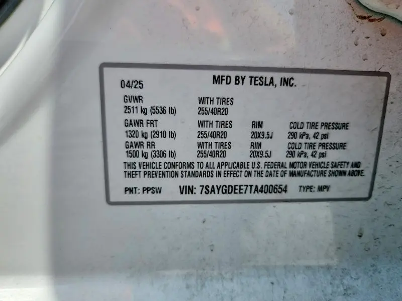 2026 TESLA MODEL Y   