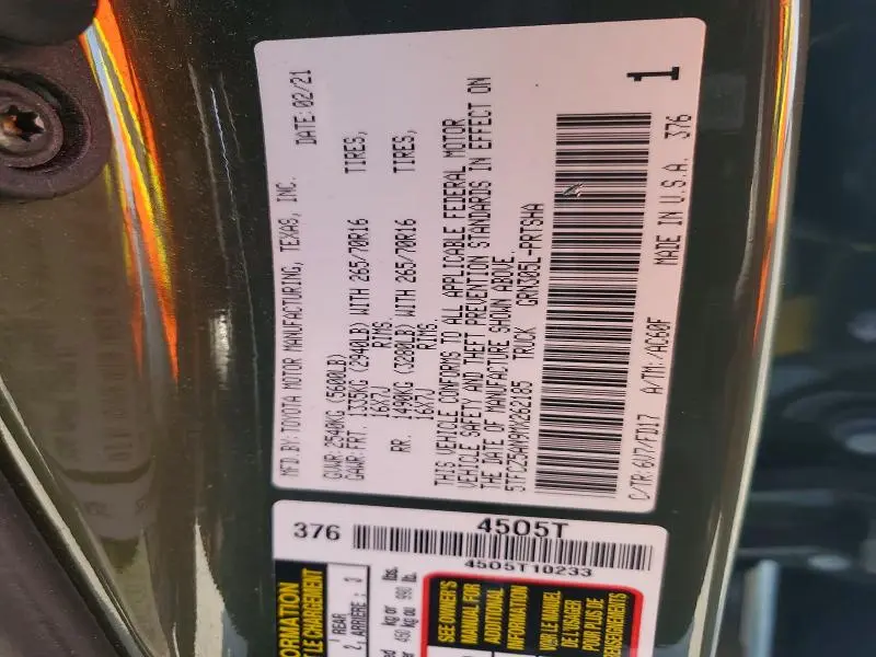 2021 TOYOTA TACOMA TRD OFF-ROAD  