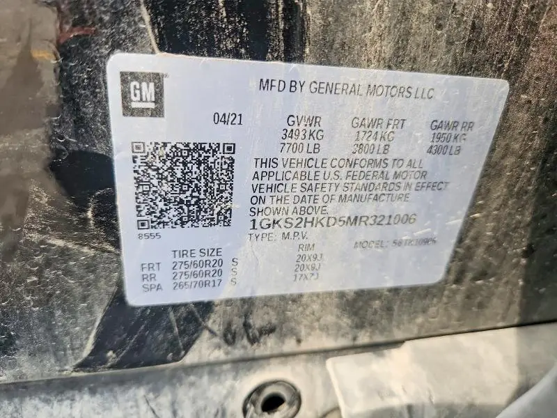 2021 GMC YUKON XL K1500 AT4  