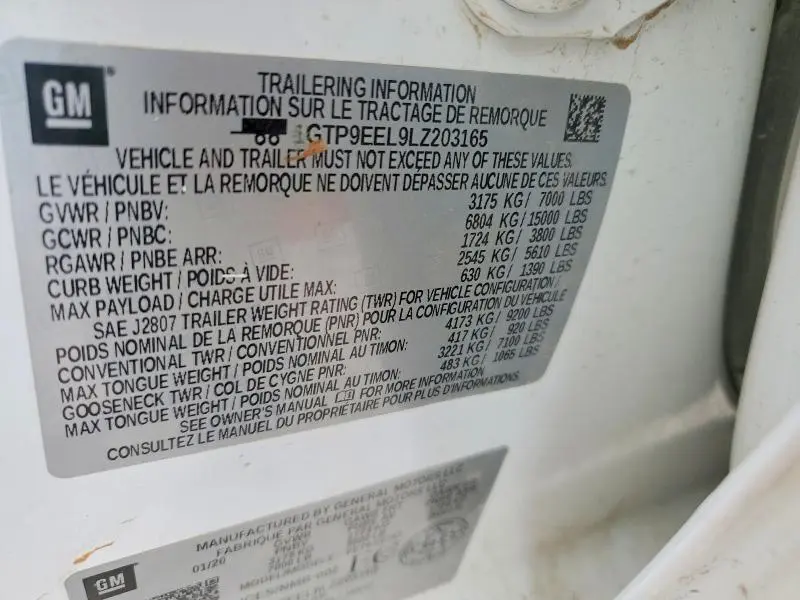 2020 GMC SIERRA K1500 AT4  