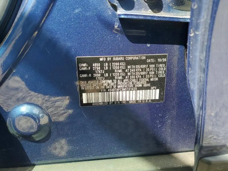 2021 SUBARU OUTBACK PREMIUM  