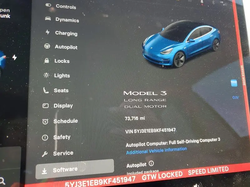 2019 TESLA MODEL 3   