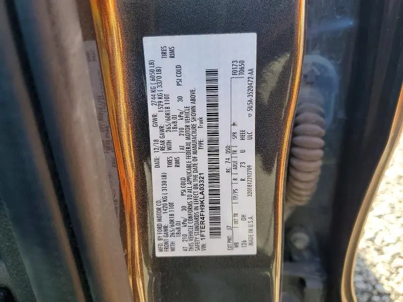2019 FORD RANGER XL  