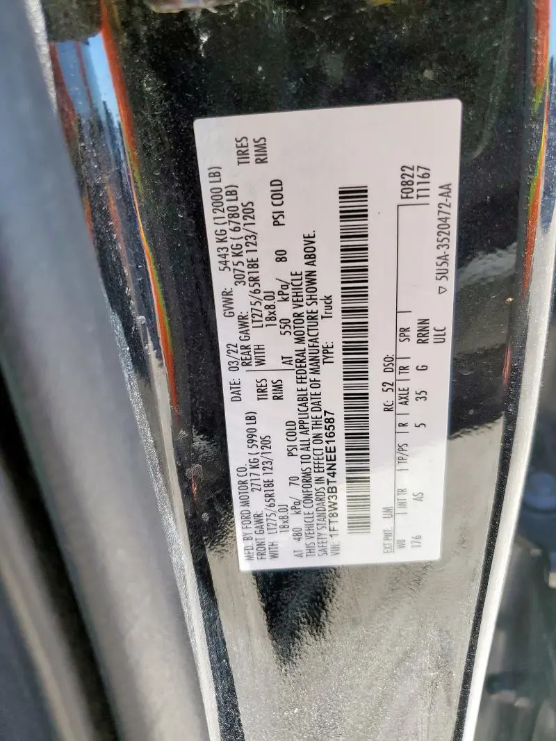 2022 FORD F350 SUPER DUTY  