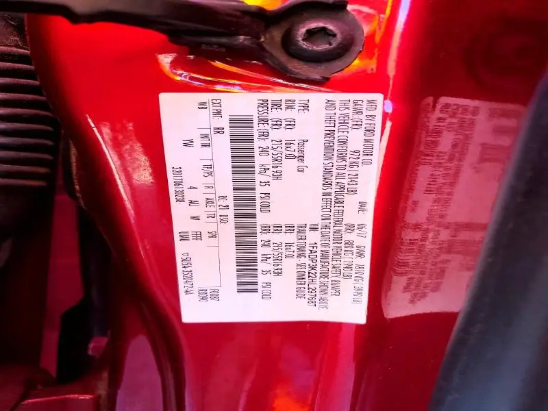 2017 FORD FOCUS SE  