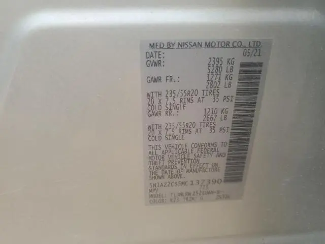 2021 NISSAN MURANO SL  