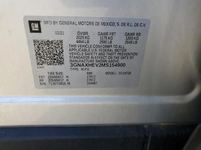 2021 CHEVROLET EQUINOX LS  