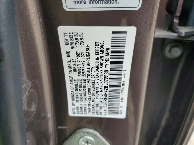 2011 HONDA CR-V SE  