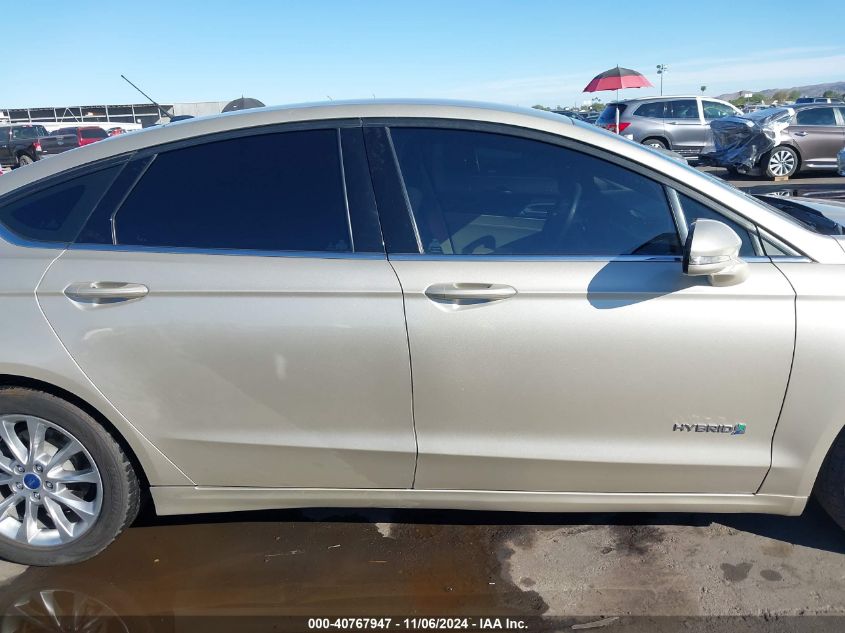 2017 FORD FUSION HYBRID SE