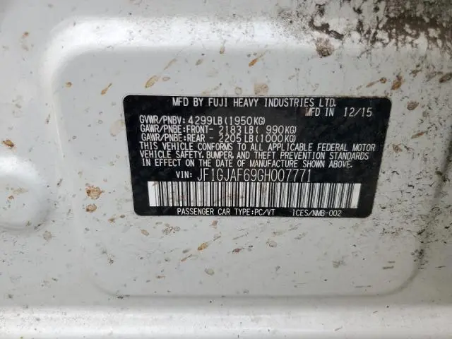 2016 SUBARU IMPREZA PREMIUM PLUS  