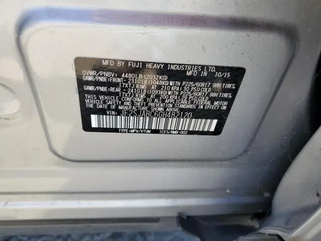 2016 SUBARU FORESTER 2.5I  