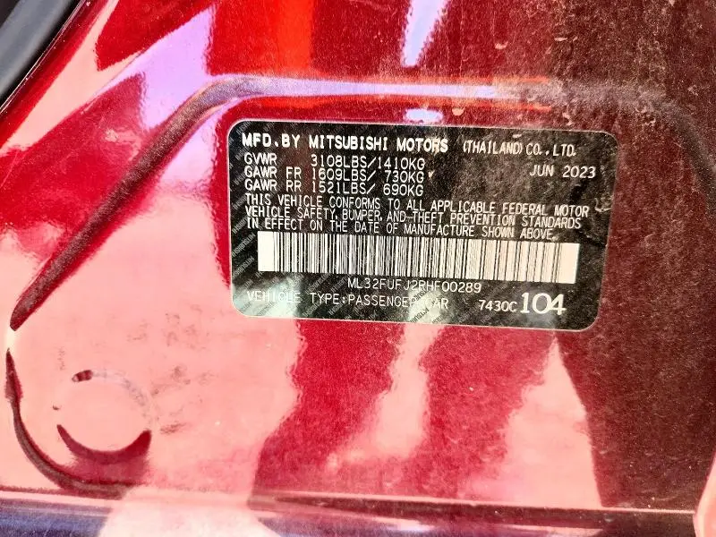 2024 MITSUBISHI MIRAGE G4 ES  