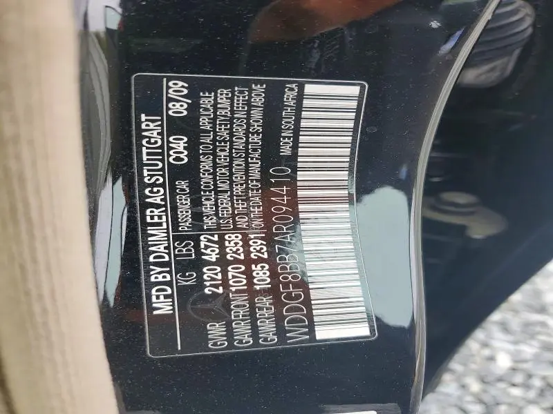 2010 MERCEDES-BENZ C300   