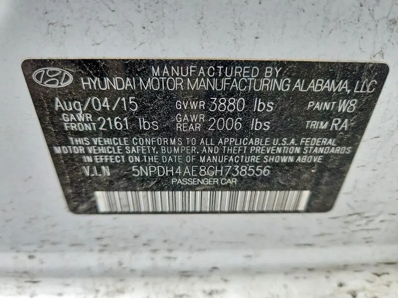 2016 HYUNDAI ELANTRA SE  