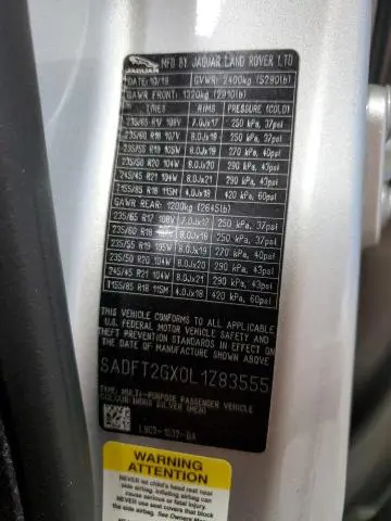 2020 JAGUAR E-PACE R-DYNAMIC S  