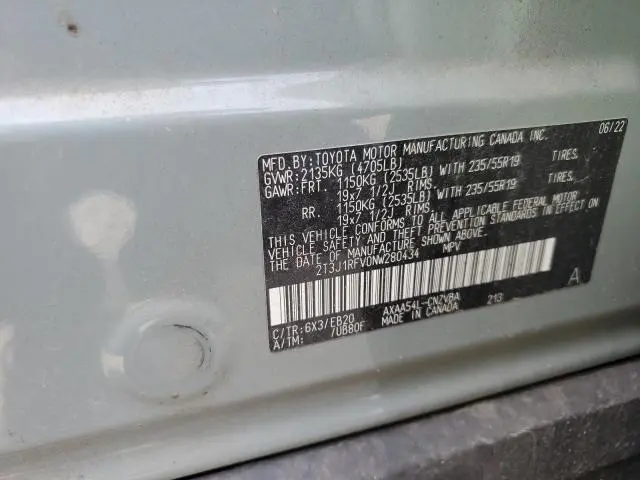 2022 TOYOTA RAV4 ADVENTURE  