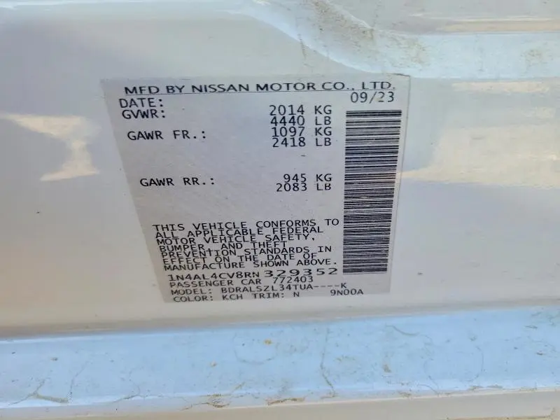 2024 NISSAN ALTIMA SR  