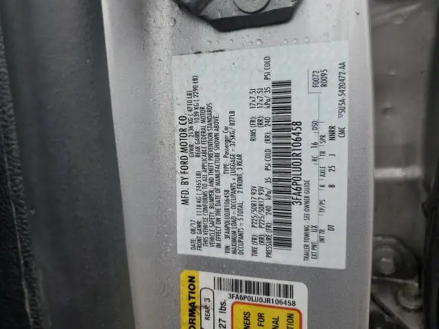 2018 FORD FUSION SE HYBRID  