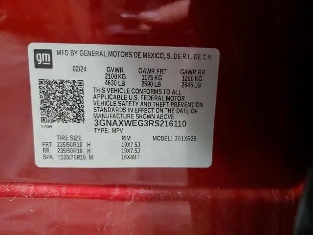 2024 CHEVROLET EQUINOX RS