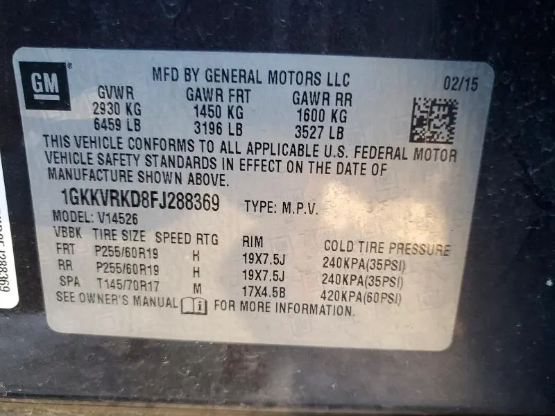 2015 GMC ACADIA SLT-1  