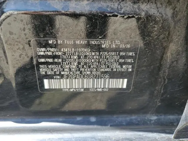 2016 SUBARU CROSSTREK PREMIUM  