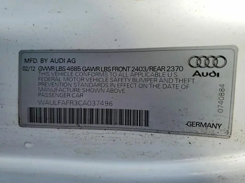 2012 AUDI A5 PREMIUM PLUS  