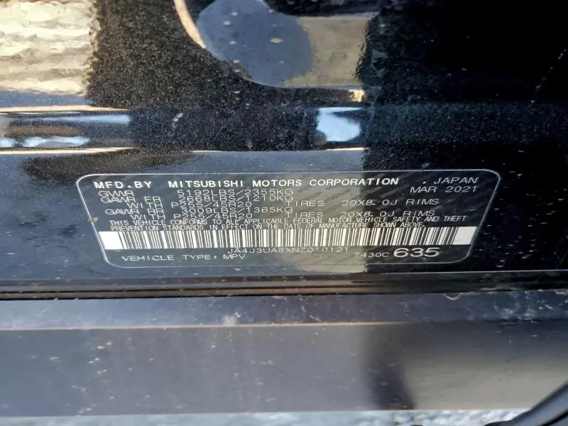 2022 MITSUBISHI OUTLANDER SE  