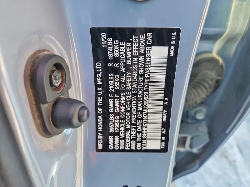 2021 HONDA CIVIC SPORT  