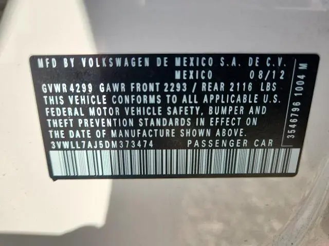 2013 VOLKSWAGEN JETTA TDI  