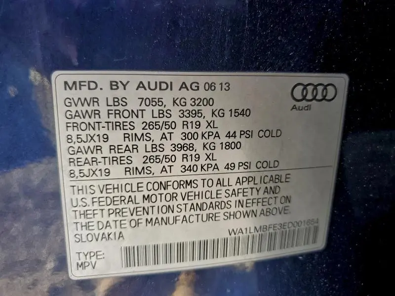 2014 AUDI Q7 PREMIUM PLUS  