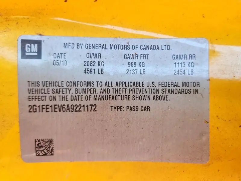 2010 CHEVROLET CAMARO LS  
