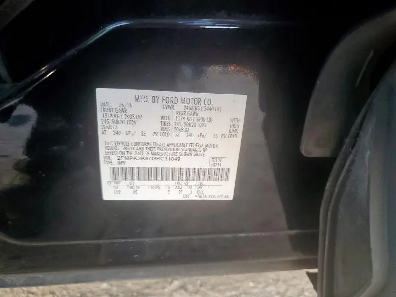 2016 FORD EDGE TITANIUM  