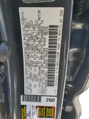 2013 TOYOTA TACOMA DOUBLE CAB  