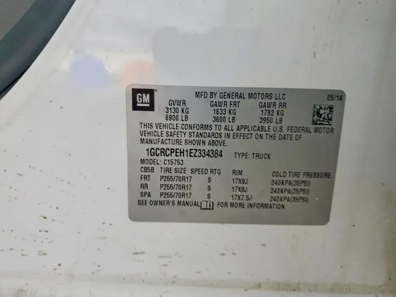 2014 CHEVROLET SILVERADO C1500  