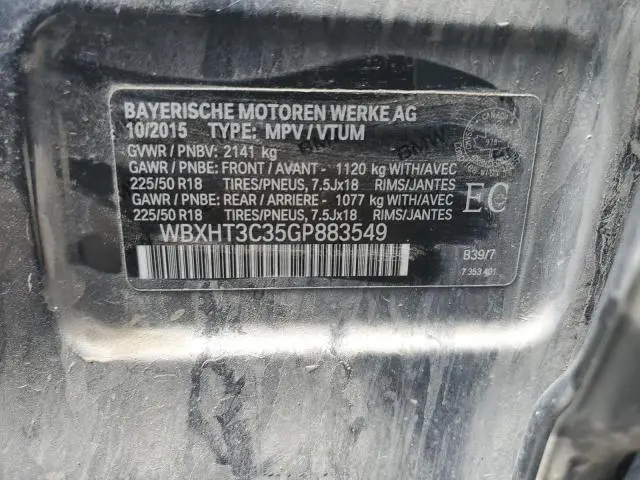 2016 BMW X1 XDRIVE28I  