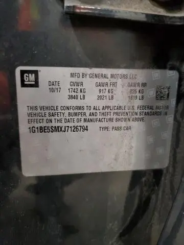 2018 CHEVROLET CRUZE LT