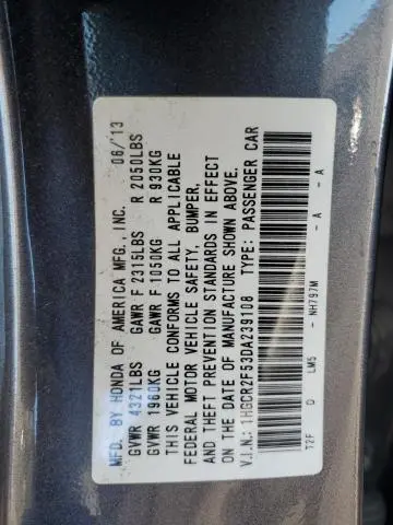 2013 HONDA ACCORD SPORT  