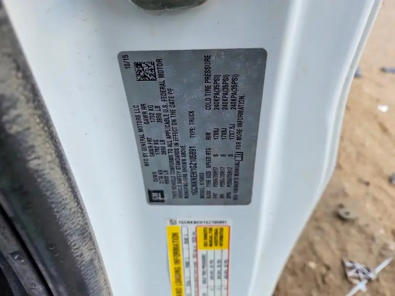 2016 CHEVROLET SILVERADO K1500  