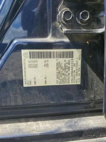 2011 NISSAN ALTIMA BASE  