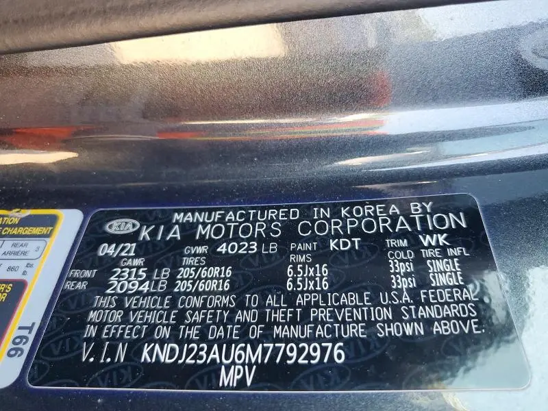 2021 KIA SOUL LX  