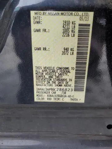 2013 NISSAN ALTIMA 2.5  