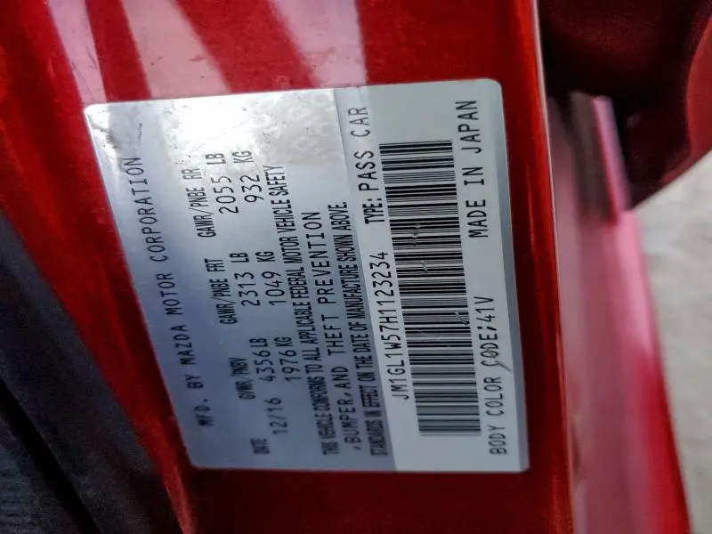 2017 MAZDA 6 GRAND TOURING  