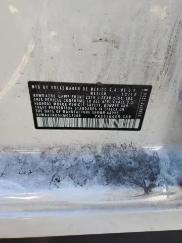 2017 VOLKSWAGEN GTI S/SE  