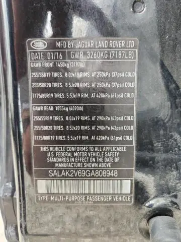 2016 LAND ROVER LR4 HSE LUXURY  