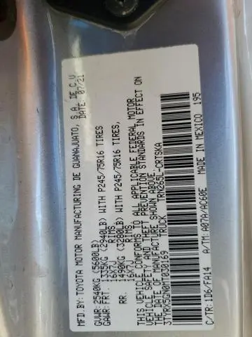 2021 TOYOTA TACOMA ACCESS CAB  