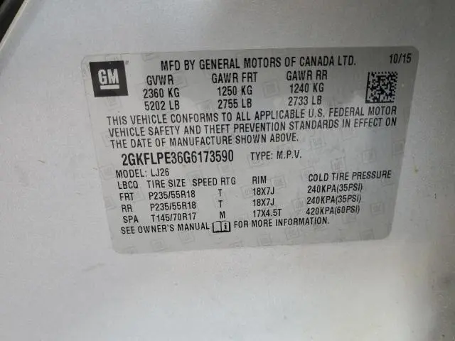 2016 GMC TERRAIN SLT  