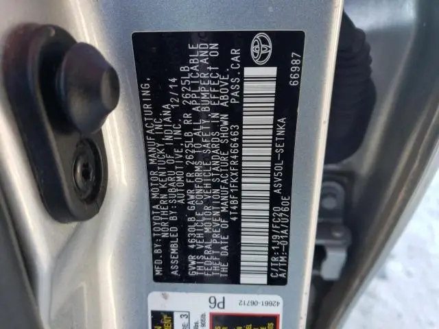 2015 TOYOTA CAMRY LE