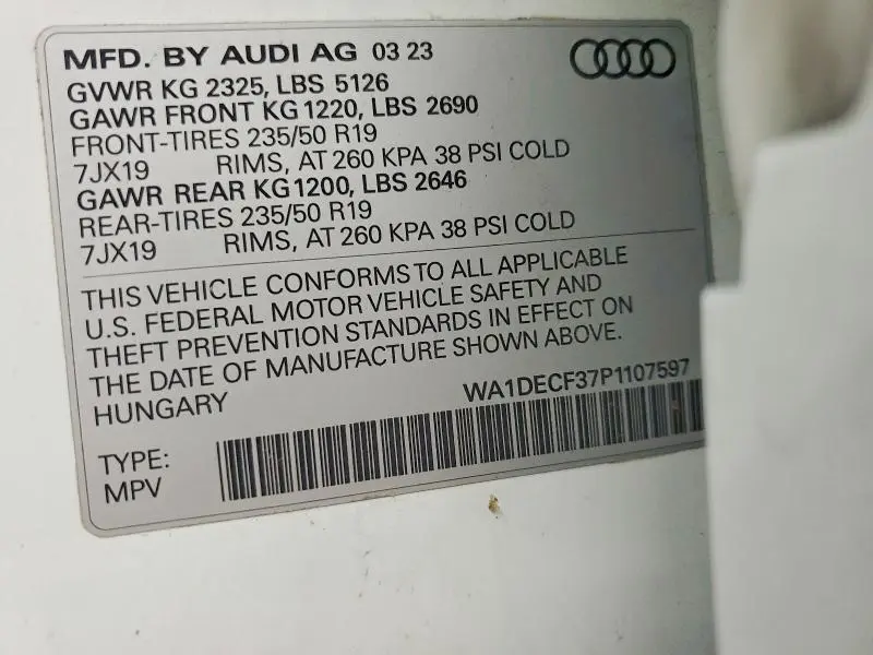 2023 AUDI Q3 PREMIUM S LINE 45  